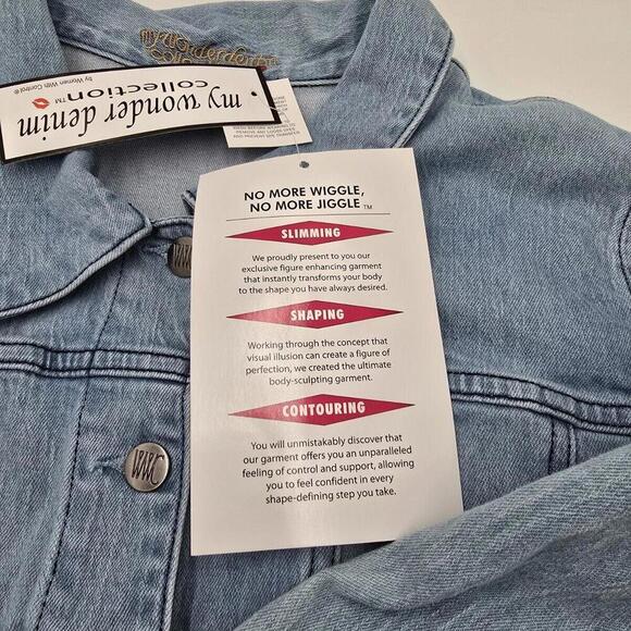 Women with Control XL My Wonder Denim Collection Denim Jacket A516243 NWT - Picture 8 of 16